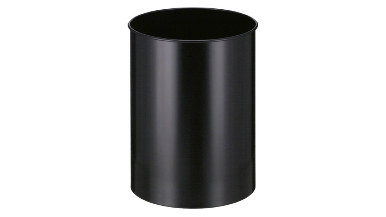 Papierbak Vepabins rond Ø33.5cm 30 liter zwart