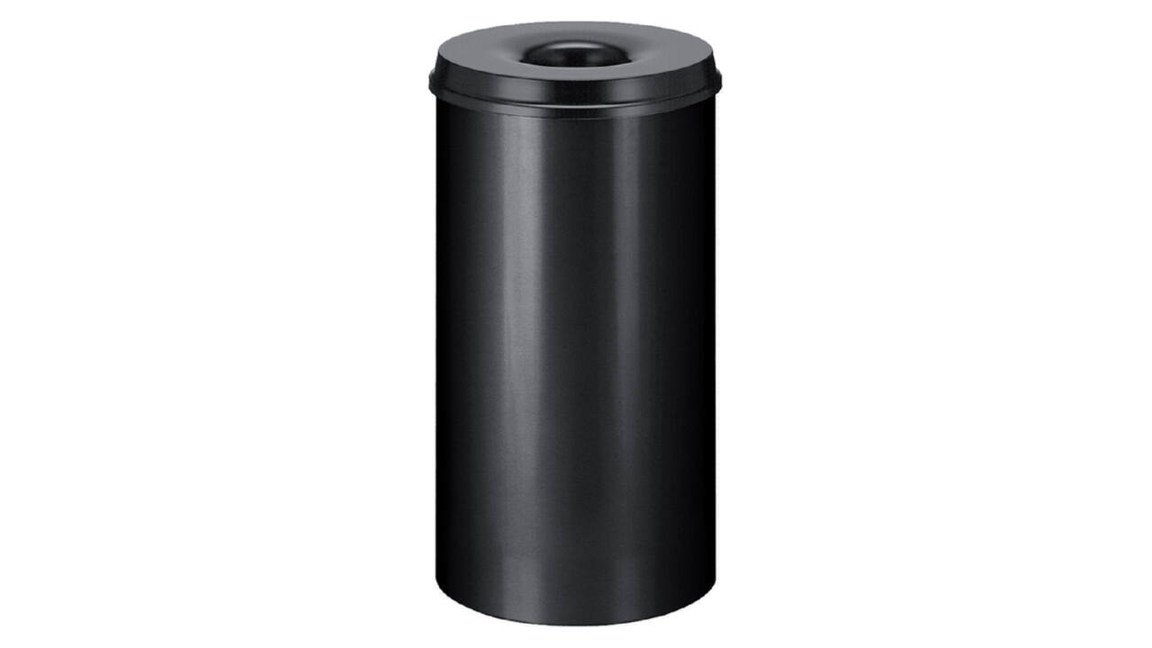 Papierbak met vlamdover Vepabins 50 liter 335mm zwart