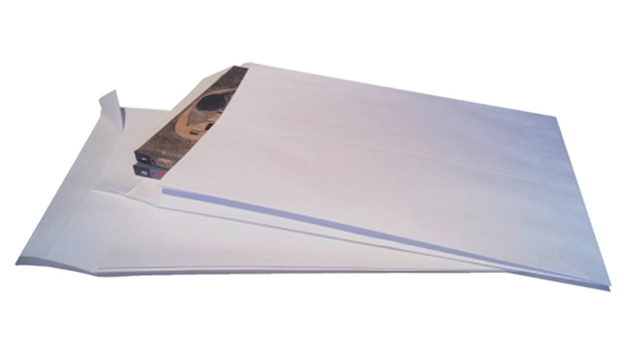 Envelop Quantore monsterzak 229x324x38mm zelfklevend wit 10 stuks