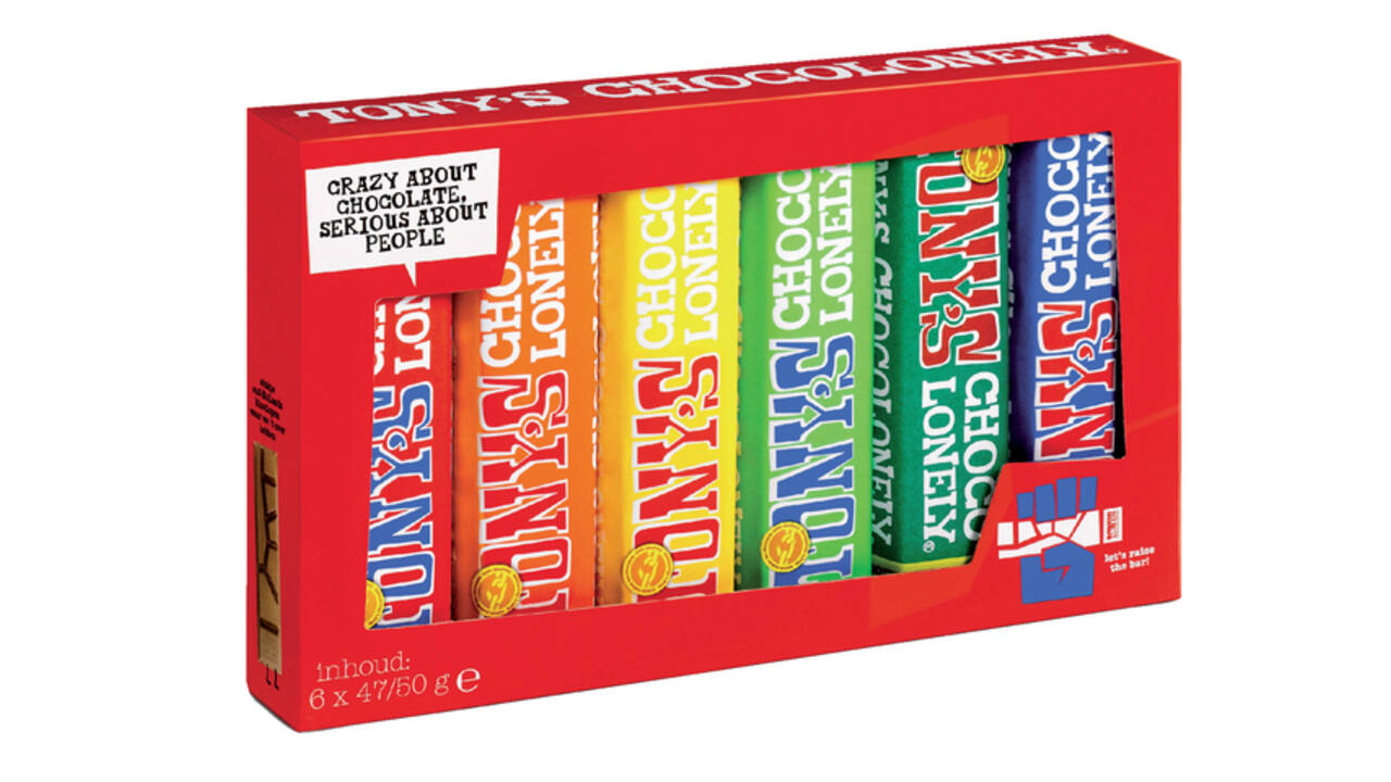 Chocolade Tony's Chocolonely Proeverijtje  6 repen à 47/50gr
