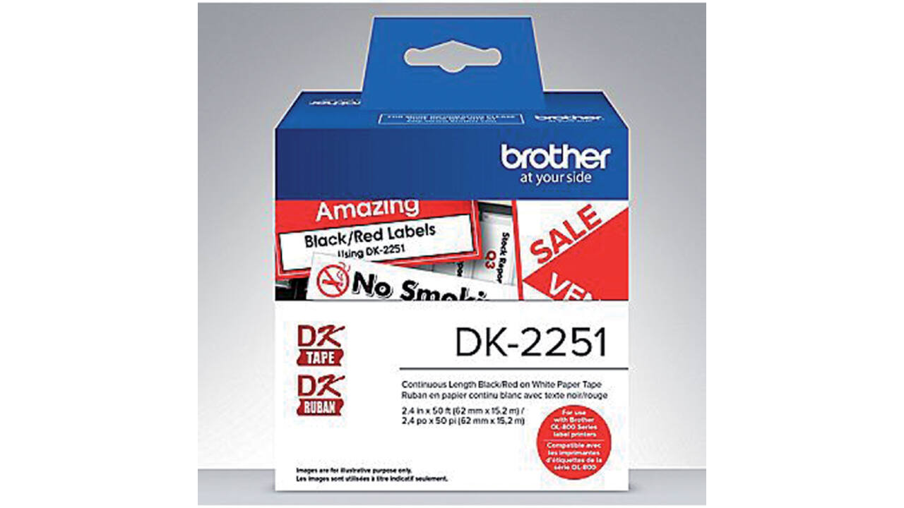 Etiket Brother DK-22251 doorlopend 62mm 1 rol á 15m wit