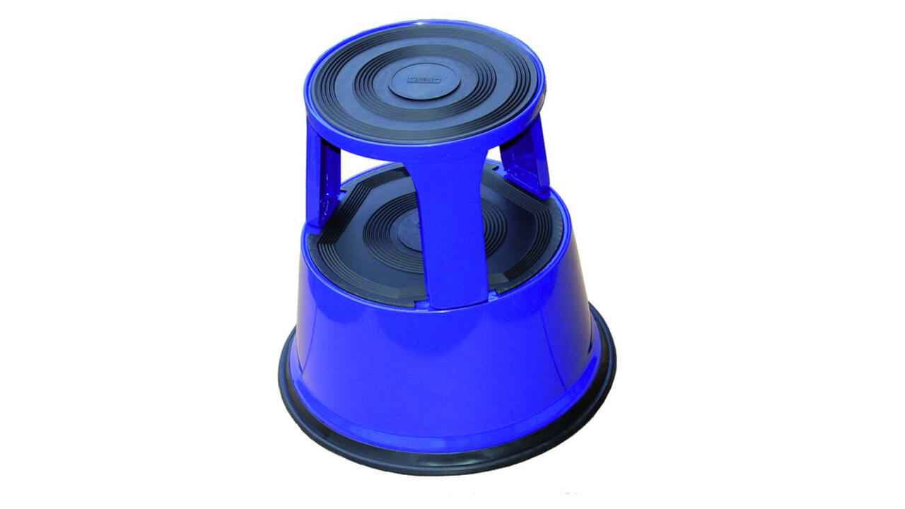 Opstapkruk Desq 420mm metaal blauw