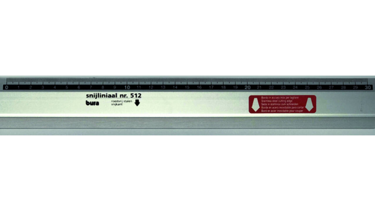 Snijliniaal Bura 512 Antica 30cm aluminium