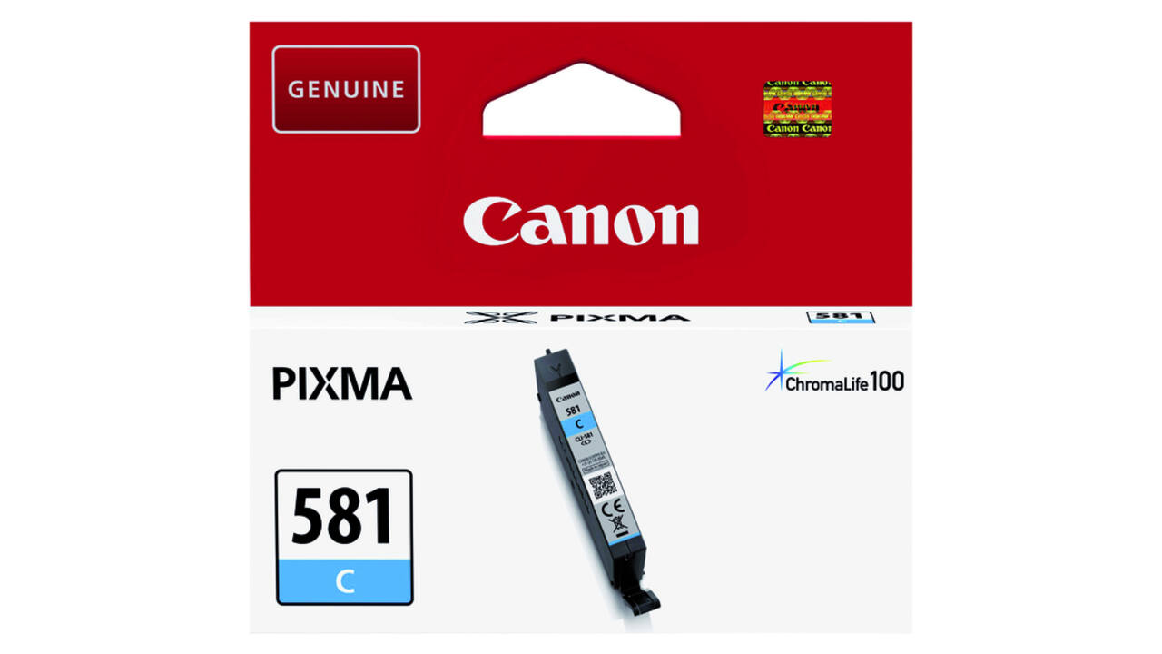 Inktcartridge Canon CLI-581 blauw