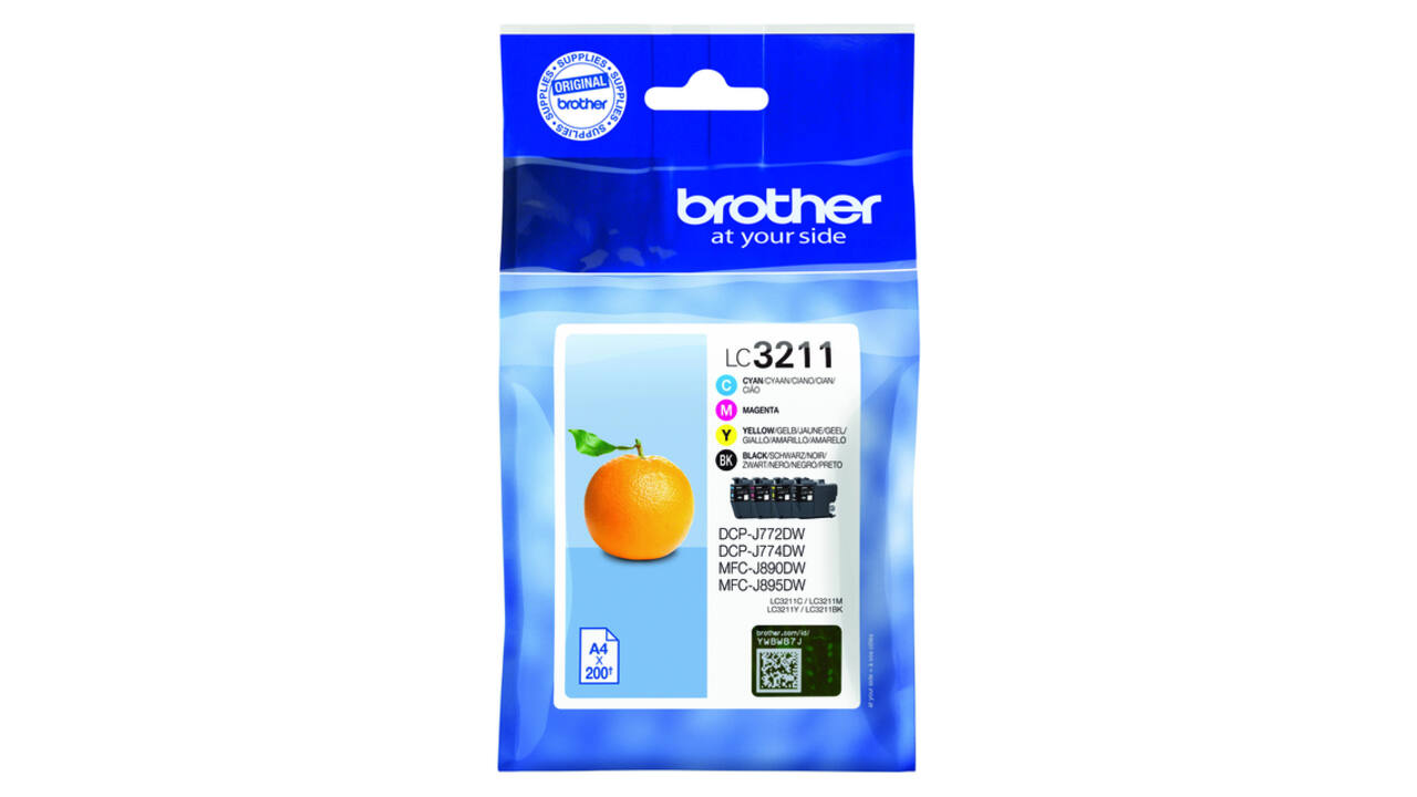 Inktcartridge Brother LC-3211 Zwart + 3 kleuren