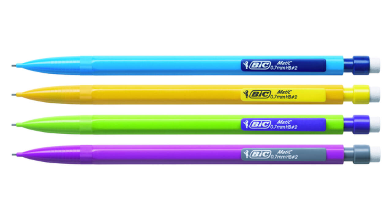 Vulpotlood Bic Matic fun HB  0.7mm blister à 3 stuks