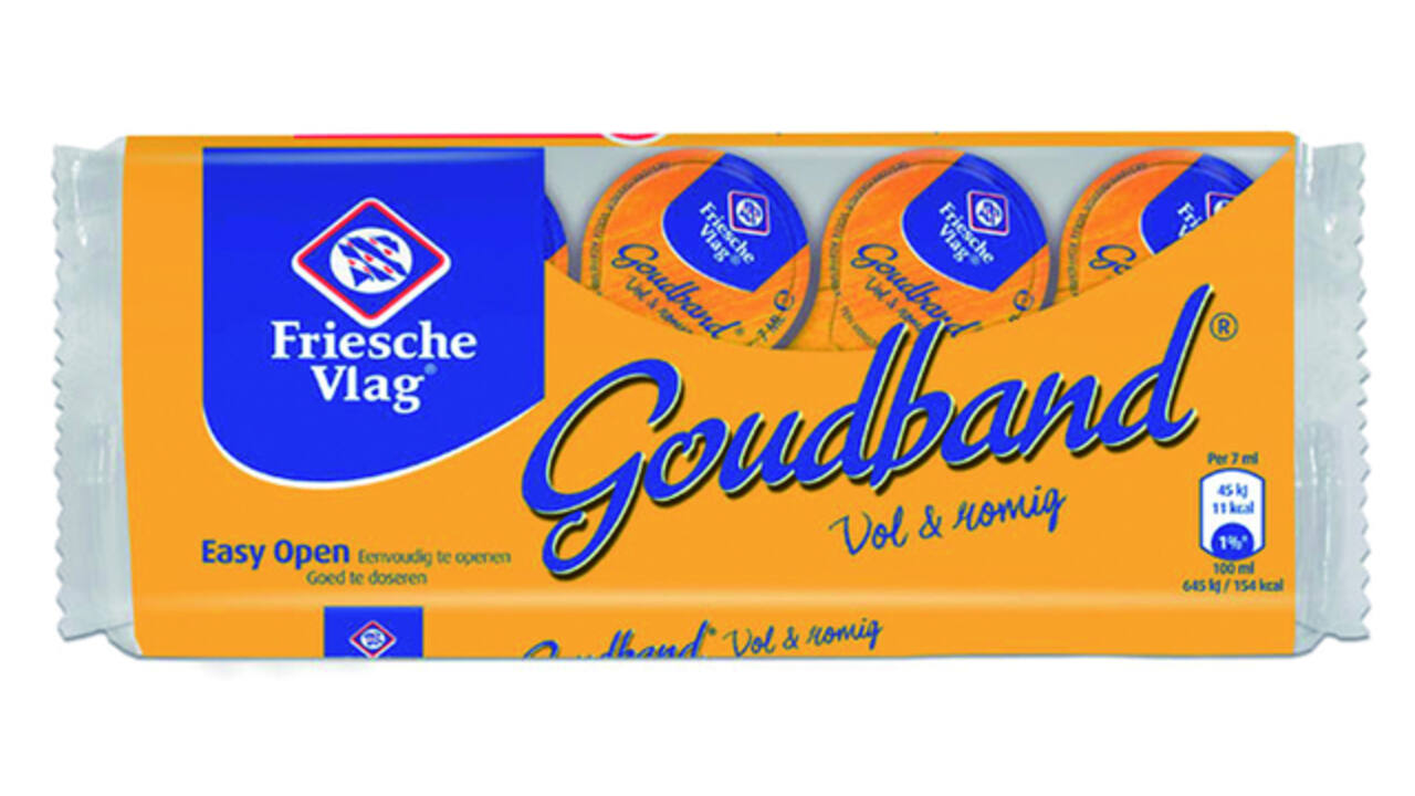 Koffiemelk Friesche Vlag goudband cups 10x7ml