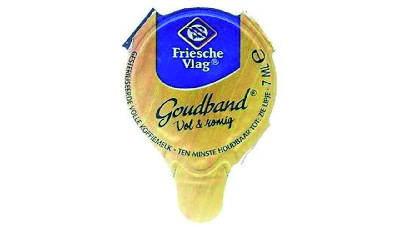 Koffiemelk Friesche Vlag goudband cups 10x7ml