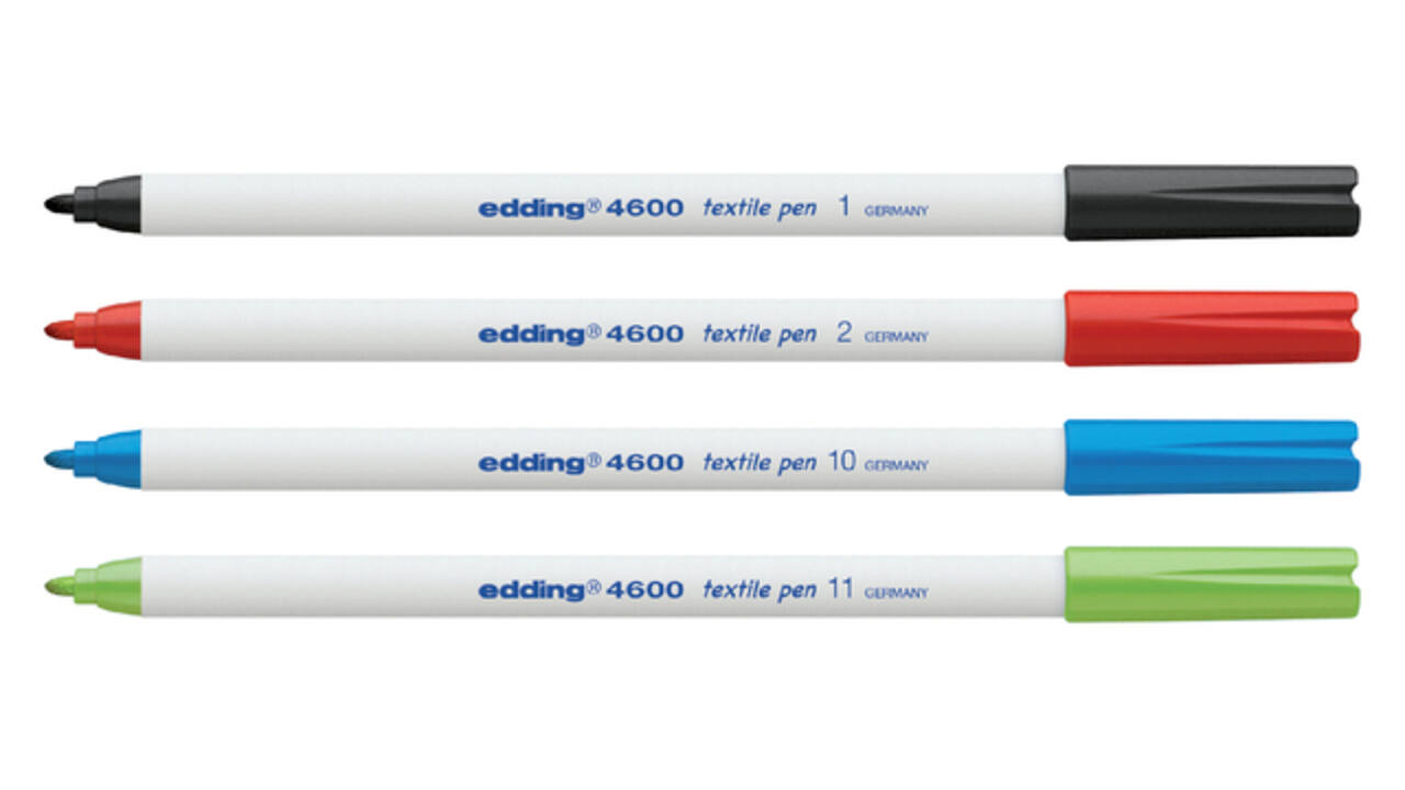 Textielmarker edding 4600 rond 1mm zwart