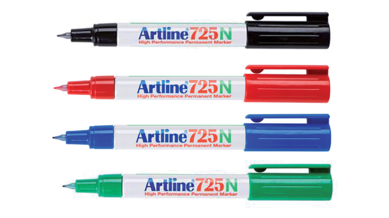 Fineliner Artline 725 rond fijn blauw