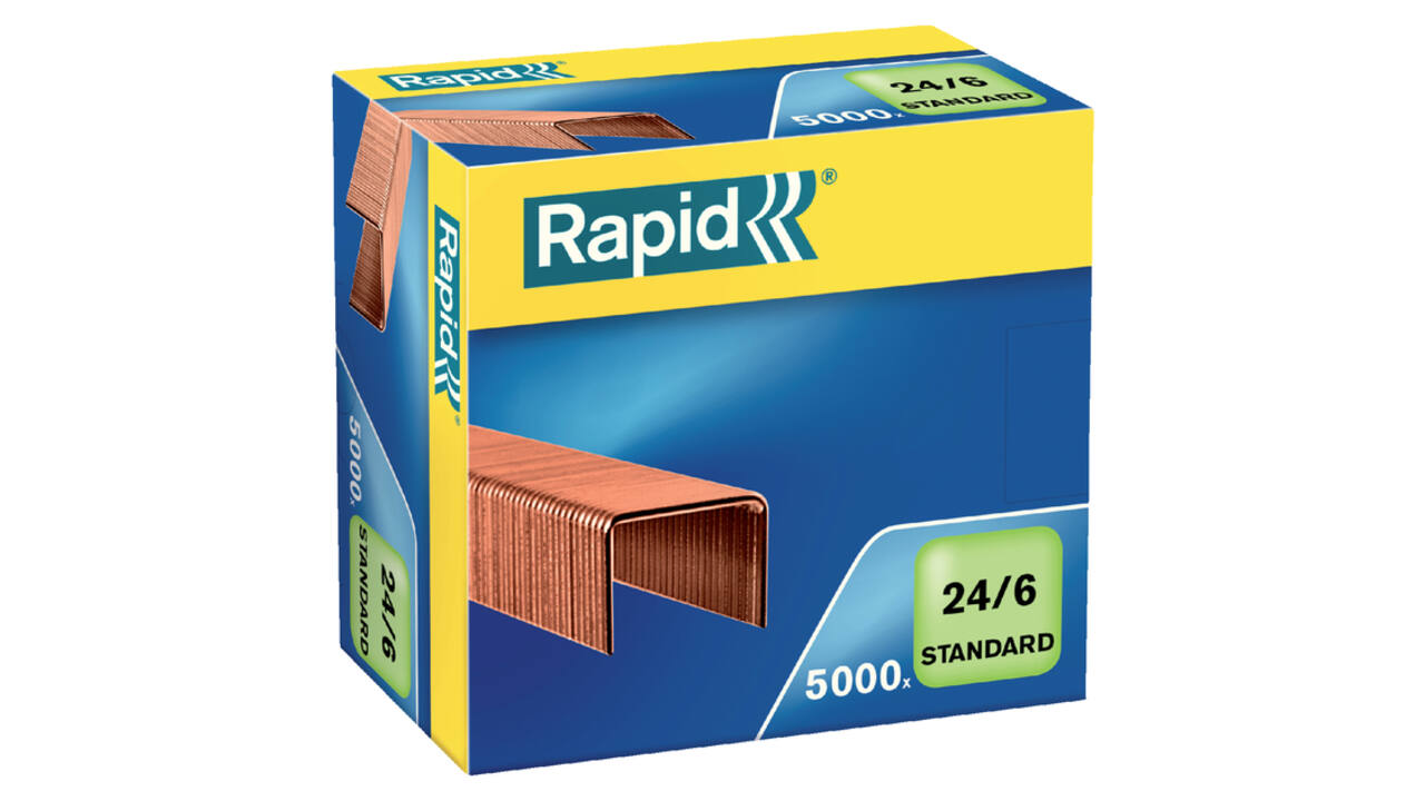 Nieten Rapid 24/6 verkoperd standaard 5000 stuks