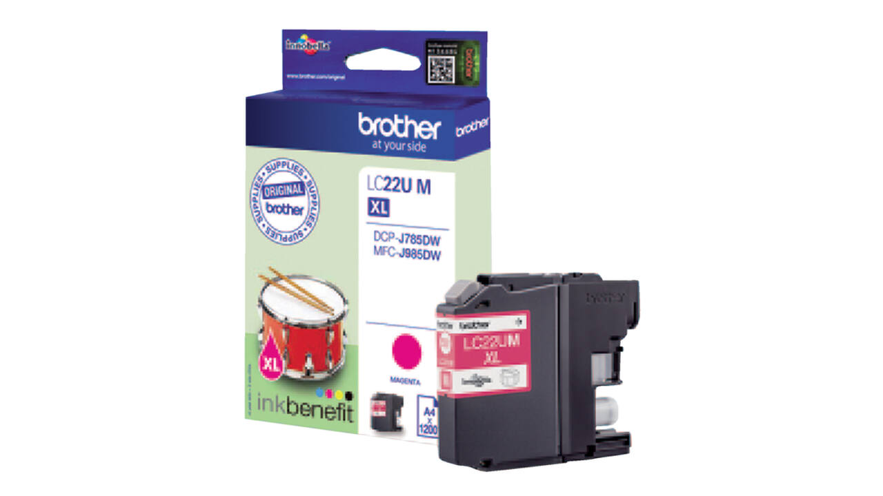 Inktcartridge Brother LC-22UM rood