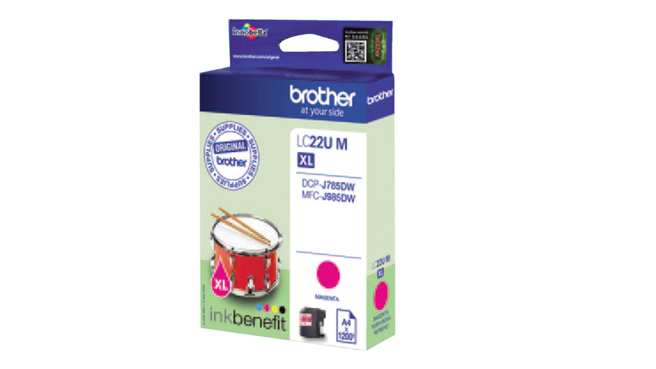 Inktcartridge Brother LC-22UM rood