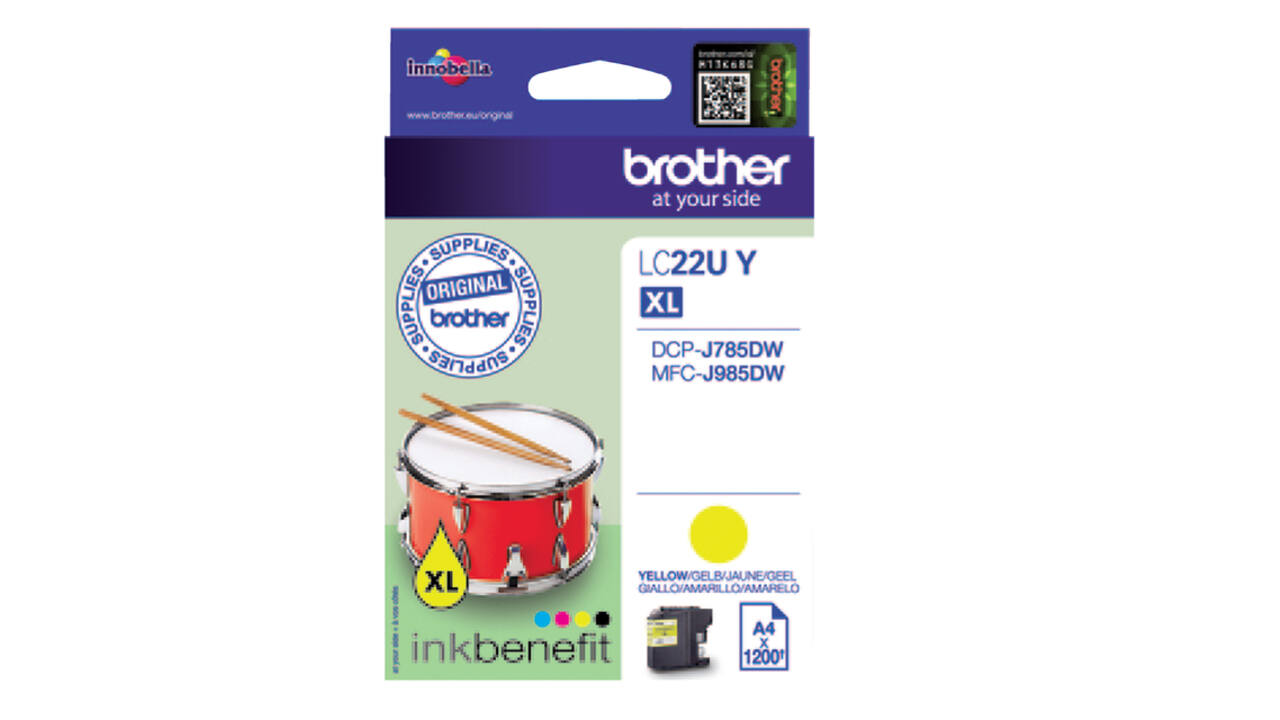 Inktcartridge Brother LC-22UY geel