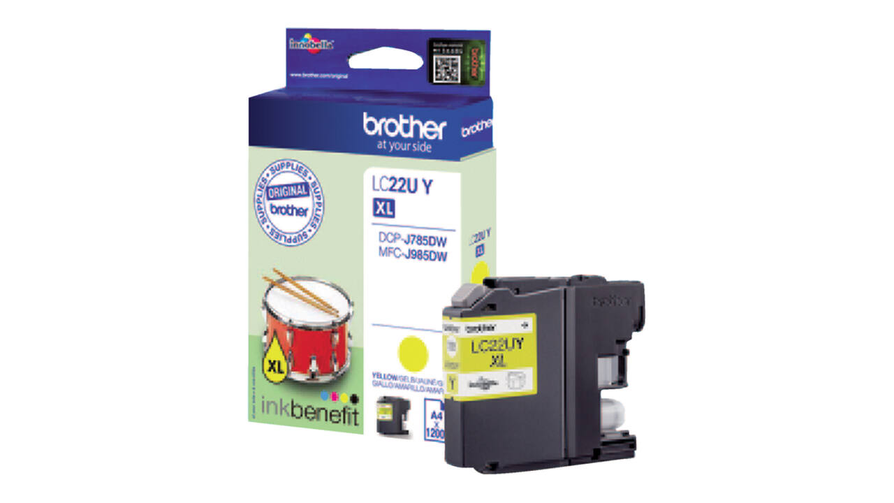 Inktcartridge Brother LC-22UY geel
