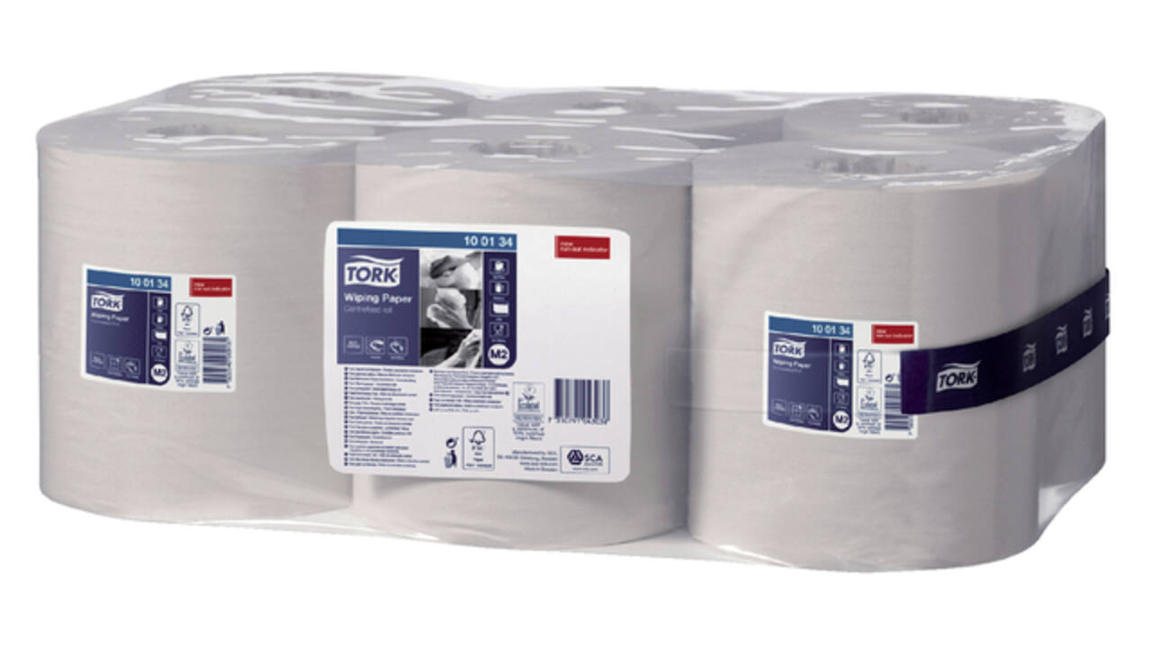Poetspapier Tork M2 Advanced 1-laags 275m wit 100134