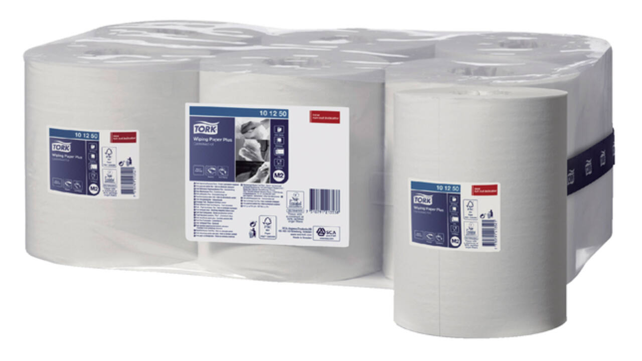 Poetspapier Tork M2 Plus Advanced 2-laags 160m wit 101250