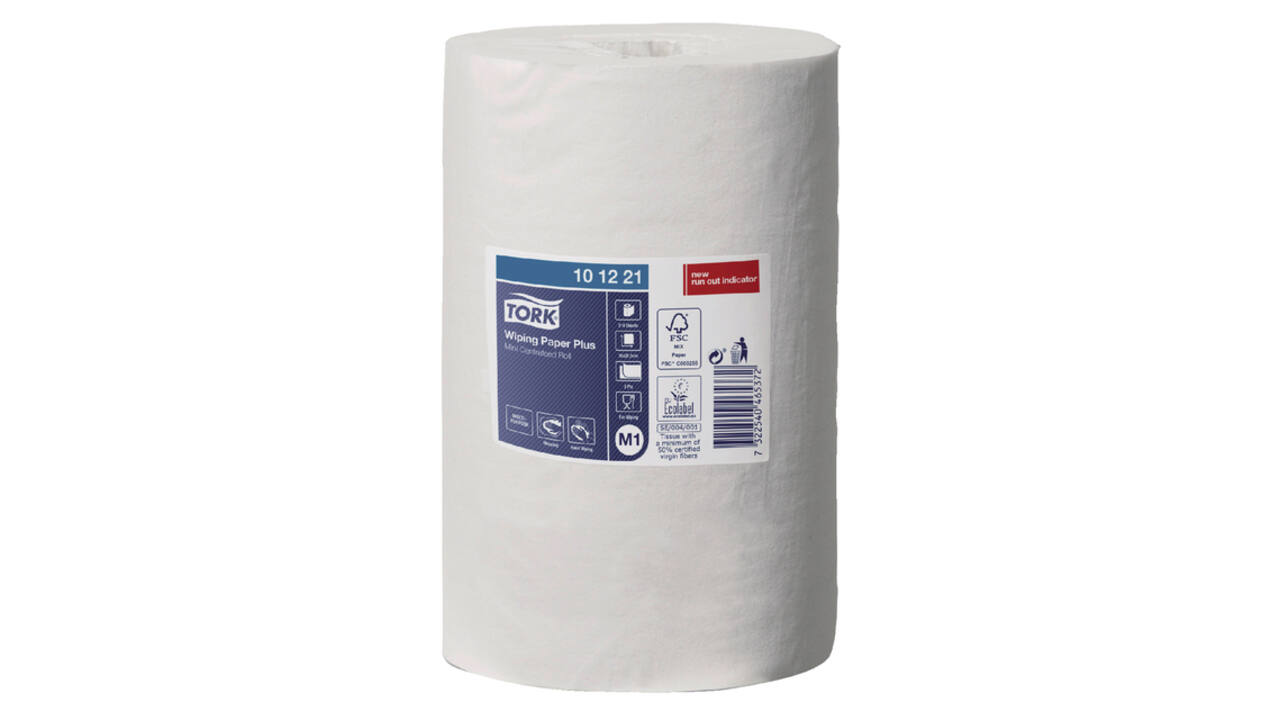 Poetspapier Tork M1 Plus Advanced 2-laags 75m wit 101221