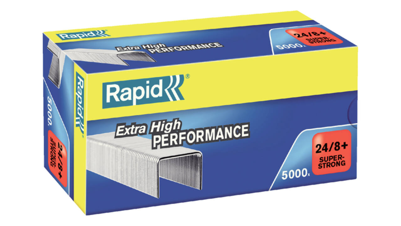 Nieten Rapid 24/8+ gegalvaniseerd super strong 5000 stuks
