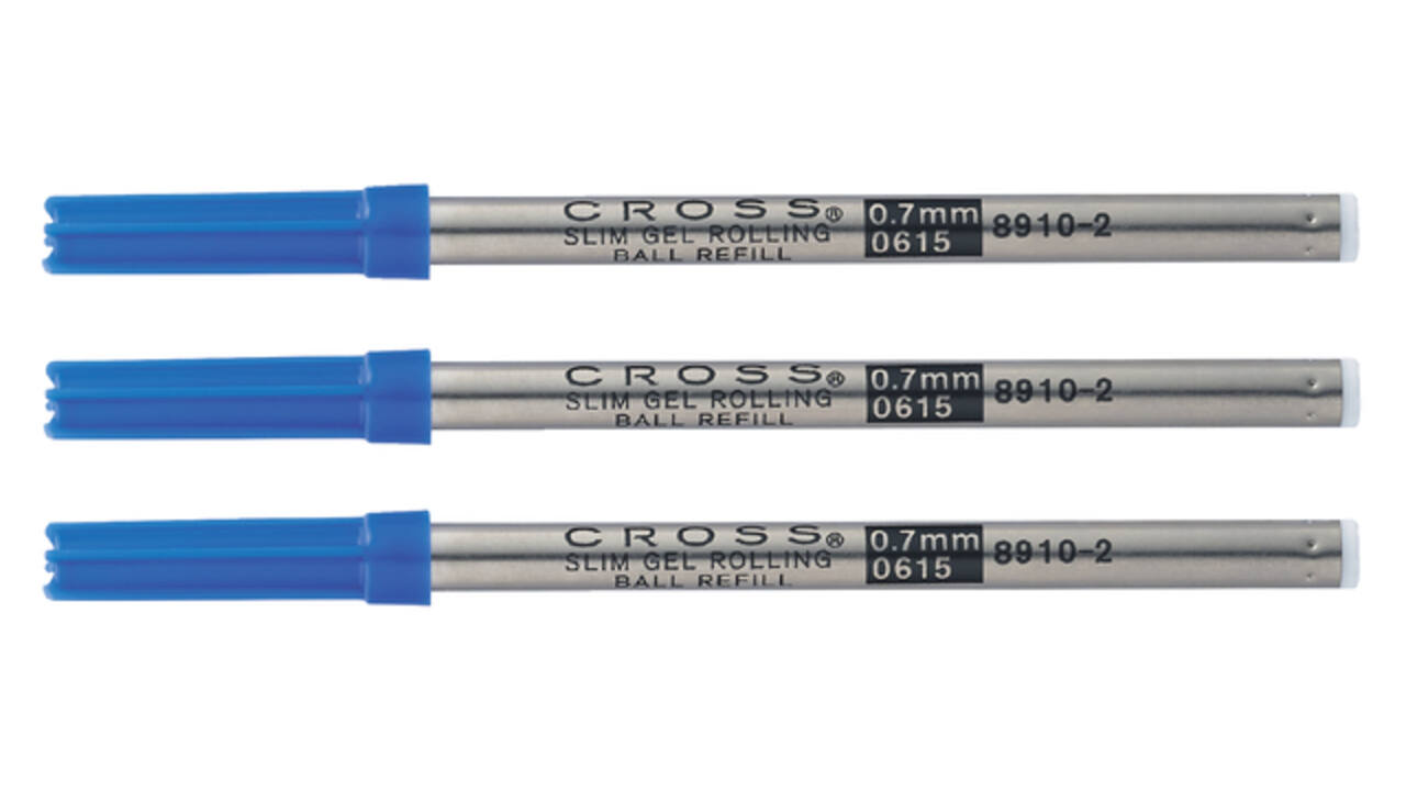 Rollerpenvulling Cross classic century en Click medium blauw