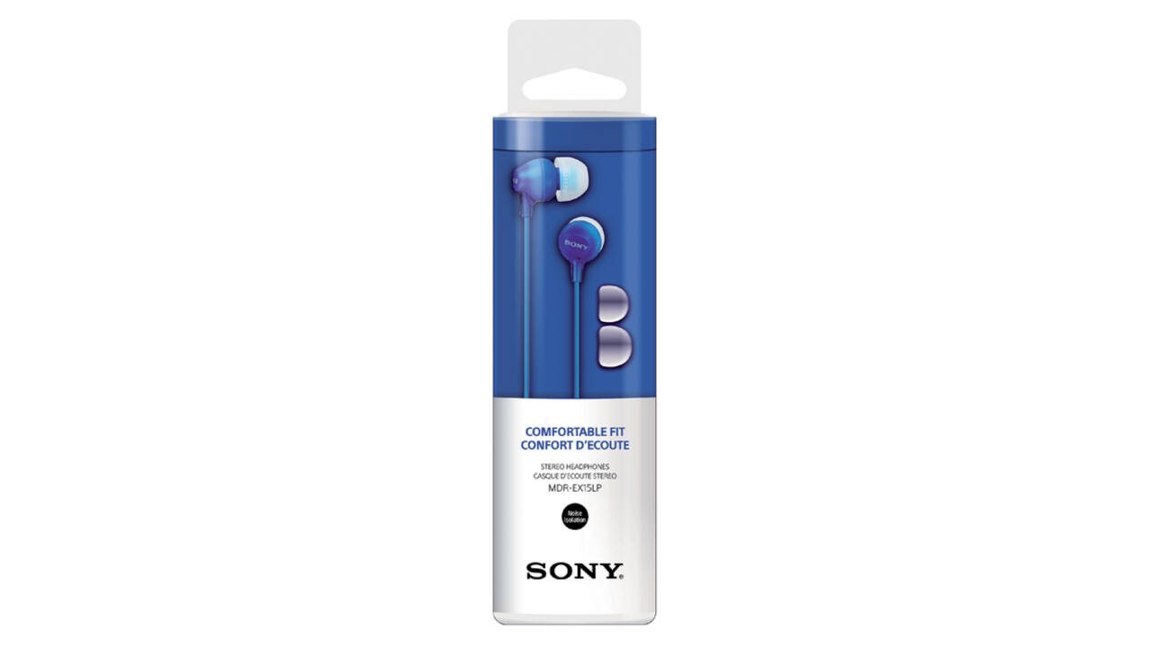 Oortelefoon Sony EX15LP basic blauw