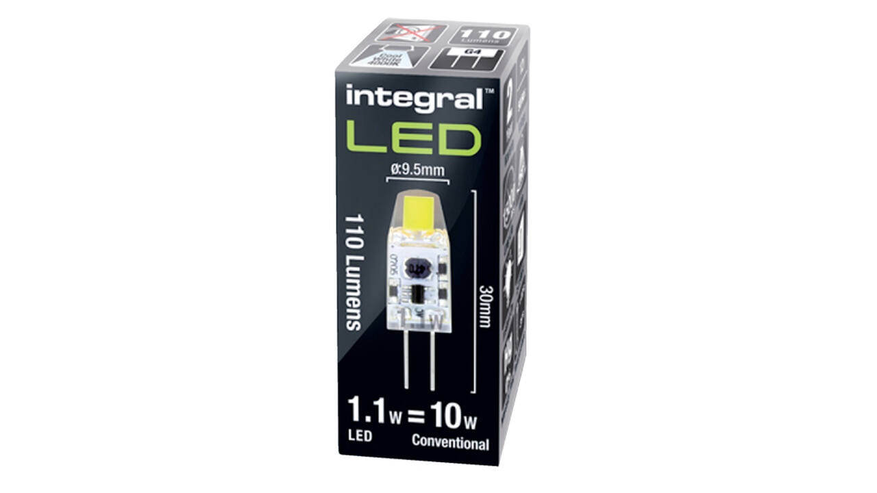 Ledlamp Integral GU4 4000K koel wit 1W 110lumen