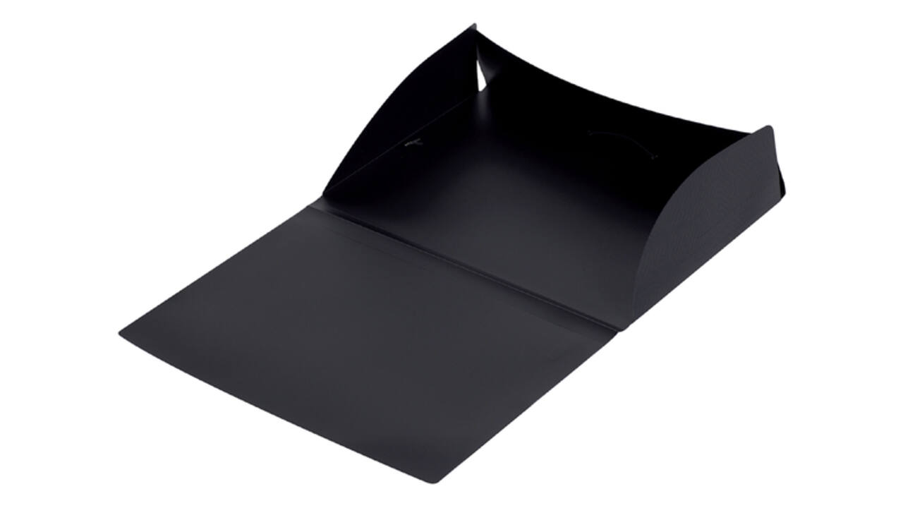 Elastomap OXFORD Urban A4 PP opaak zwart