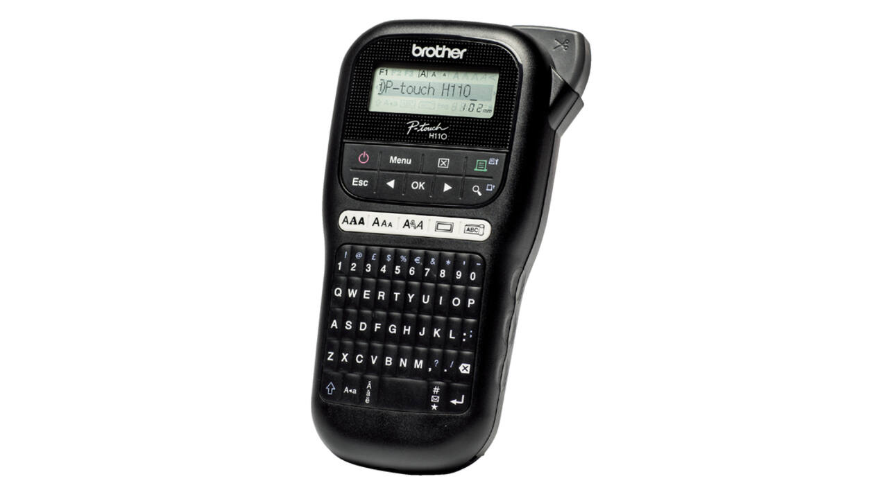 Labelprinter Brother P-touch TZe PT-H110 draagbaar qwerty 12mm zwart