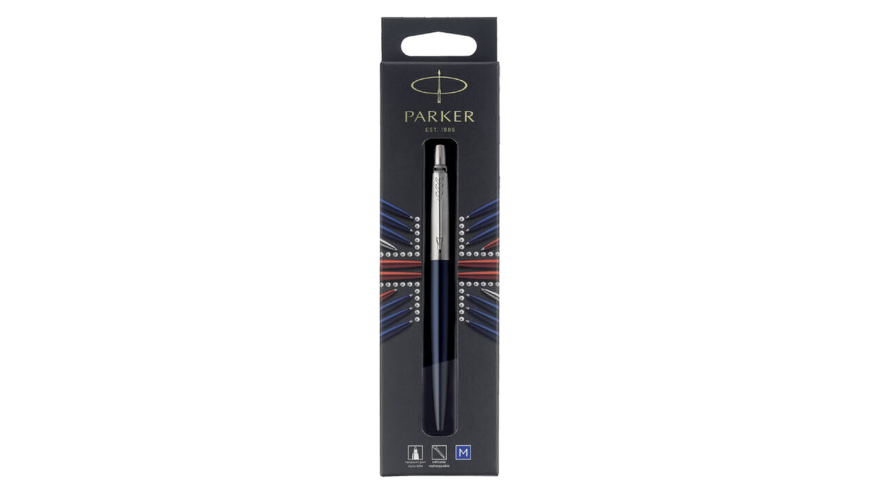 Balpen Parker Jotter Royal blue CT medium blister à 1 stuk