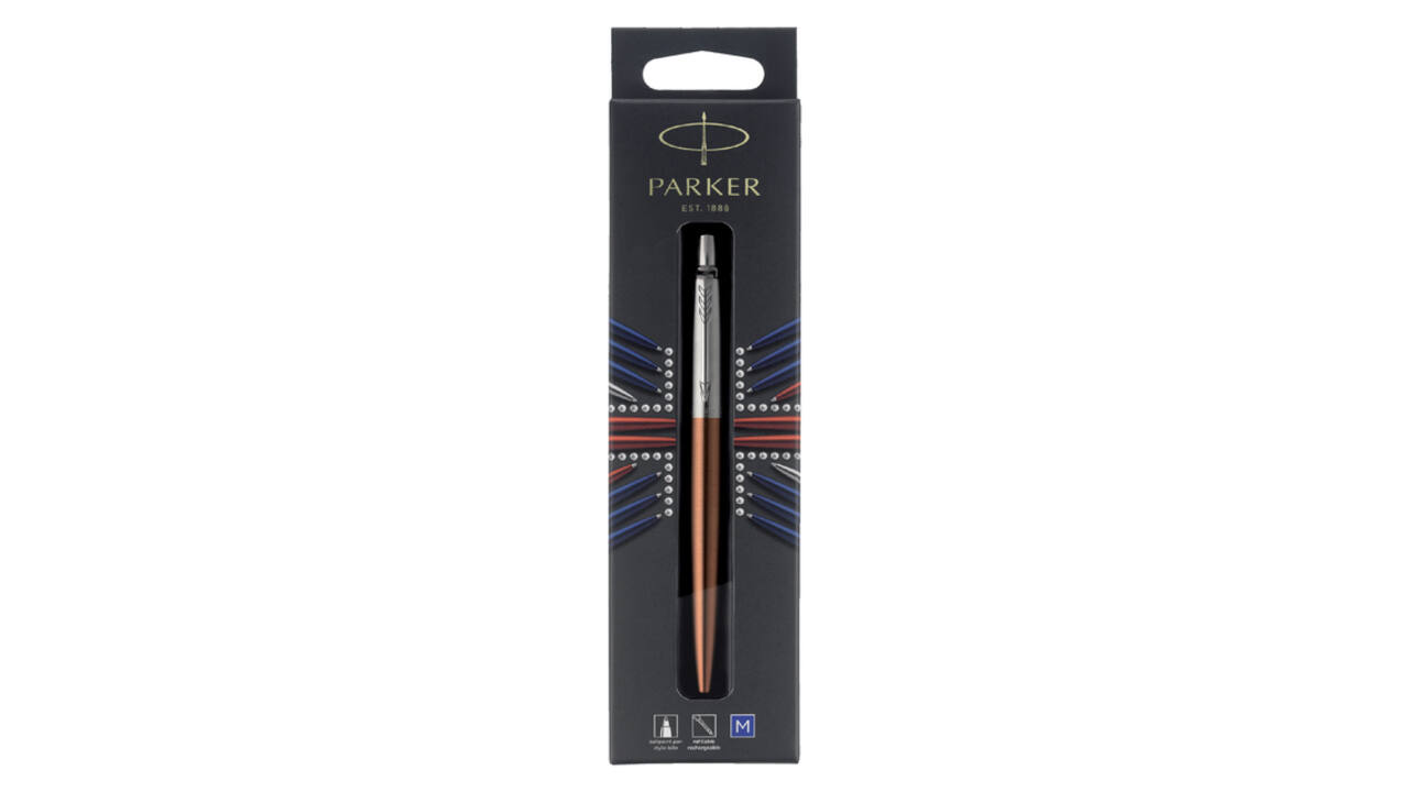 Balpen Parker Jotter Chelsea orange CT medium blister à 1 stuk