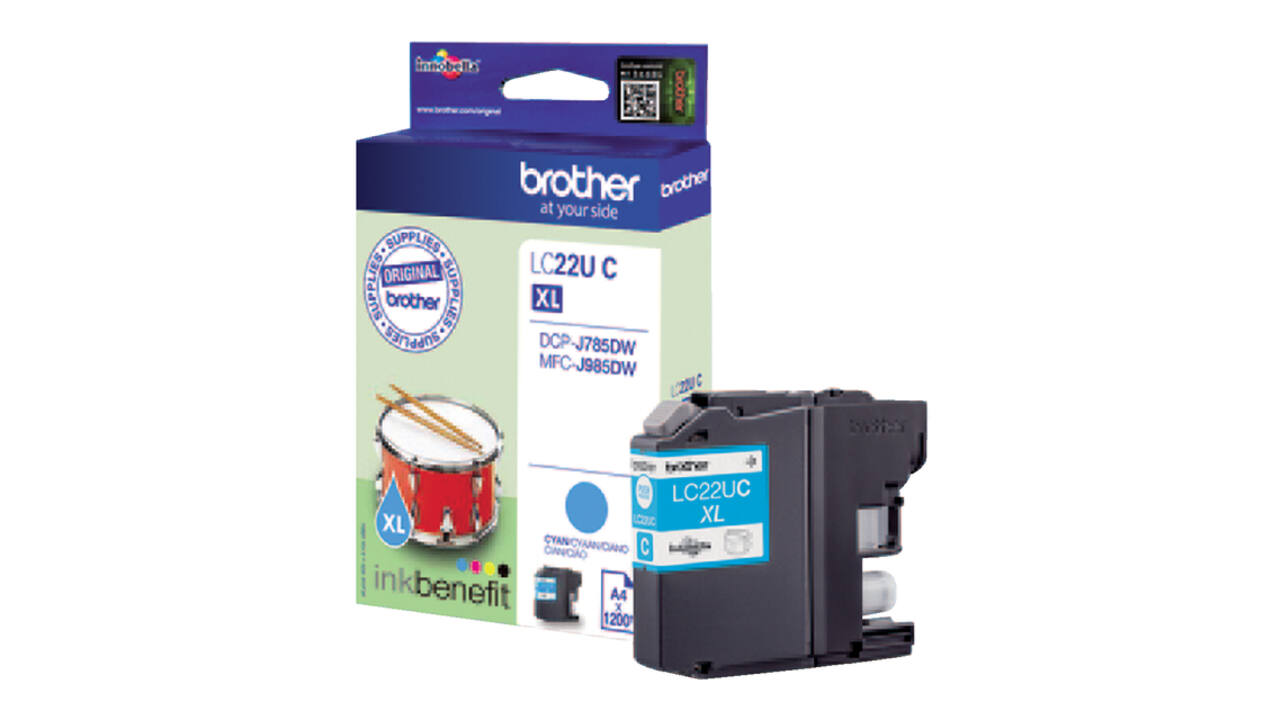 Inktcartridge Brother LC-22UC blauw