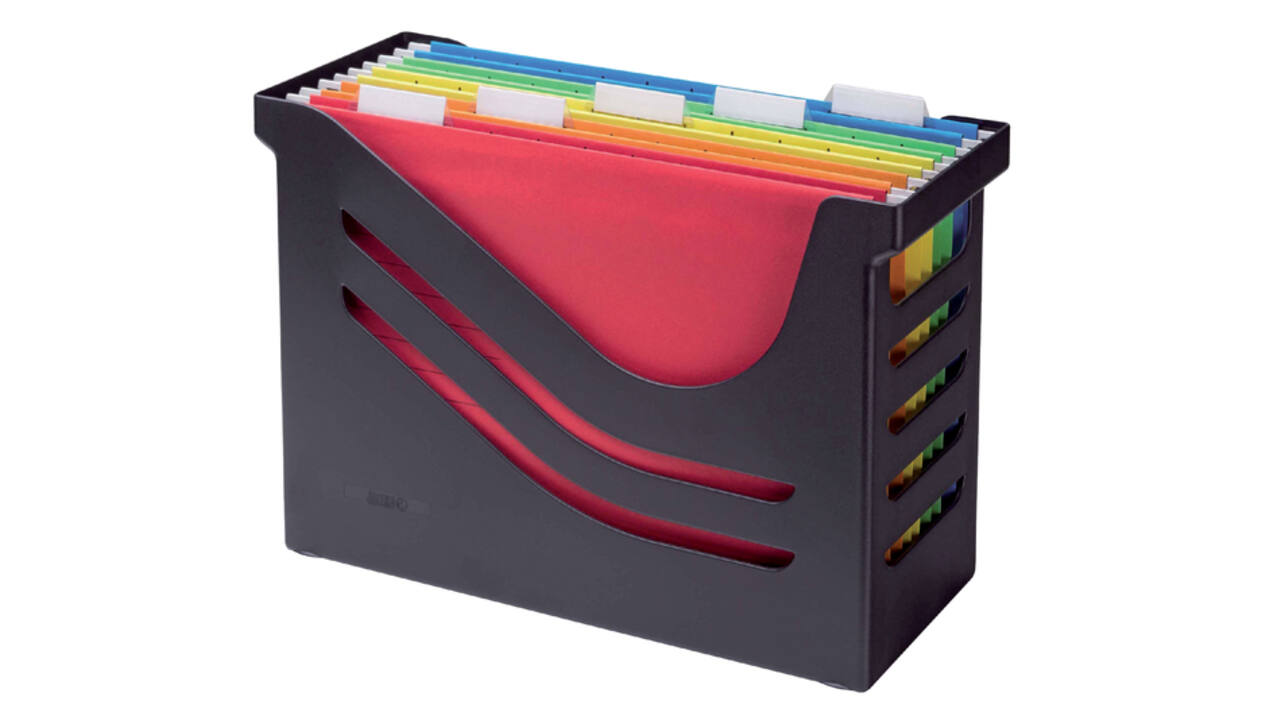 Hangmappenbox Djois Re-Solution + 5 hangmappen zwart