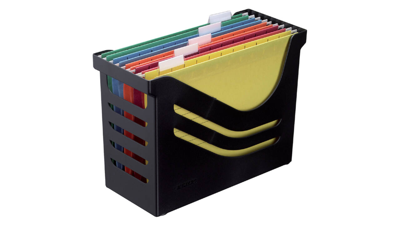 Hangmappenbox Djois Re-Solution + 5 hangmappen zwart