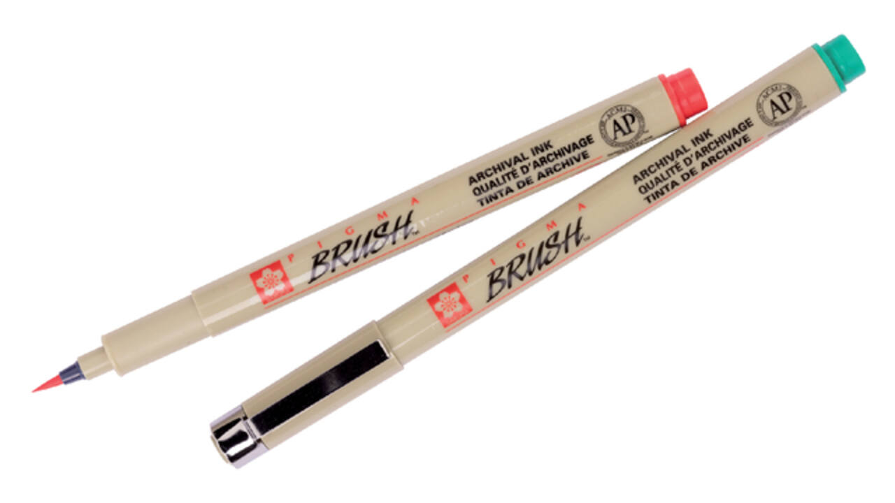 Brushstift Bruynzeel Sakura Pigma assorti 9 stuks
