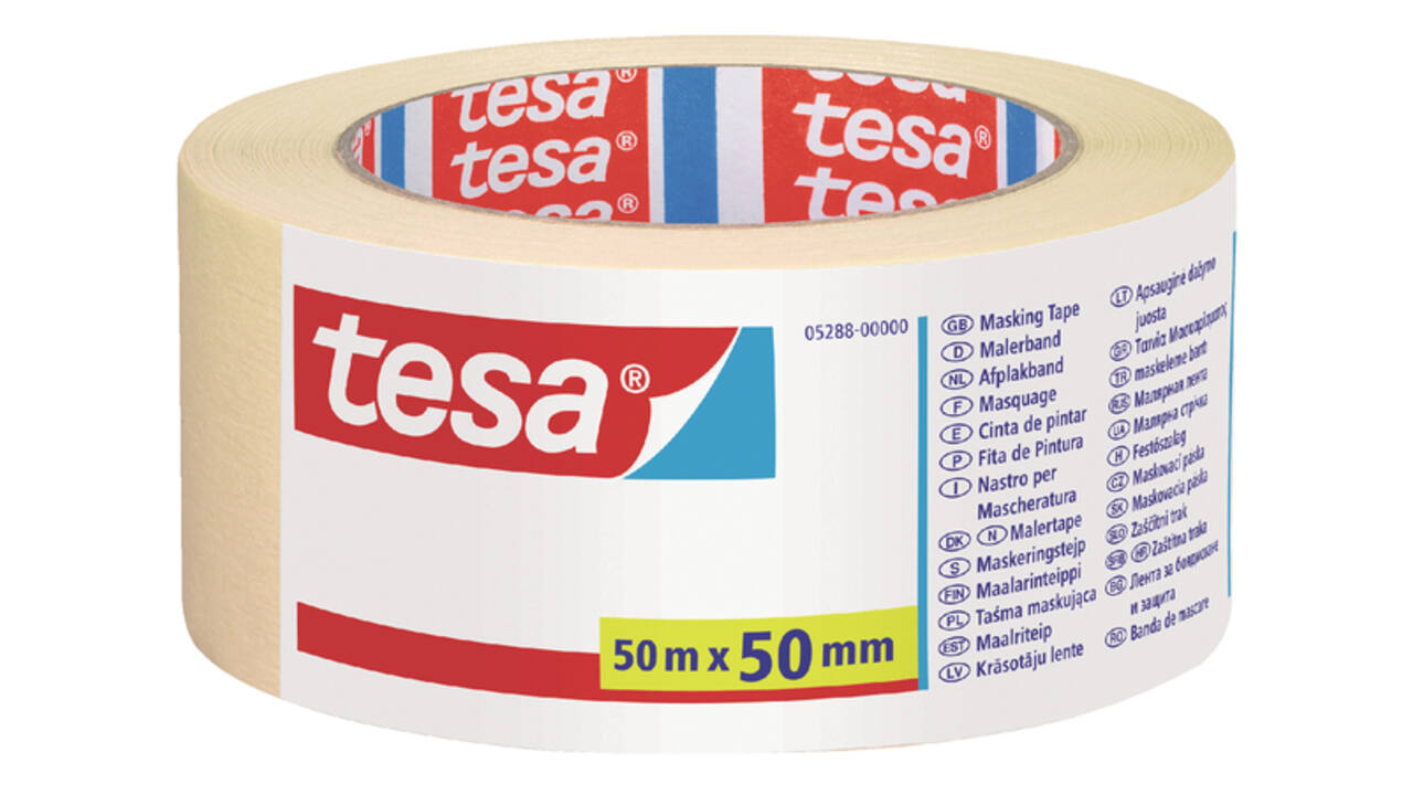 Afplaktape tesa®  Economy 50mmx50m creme