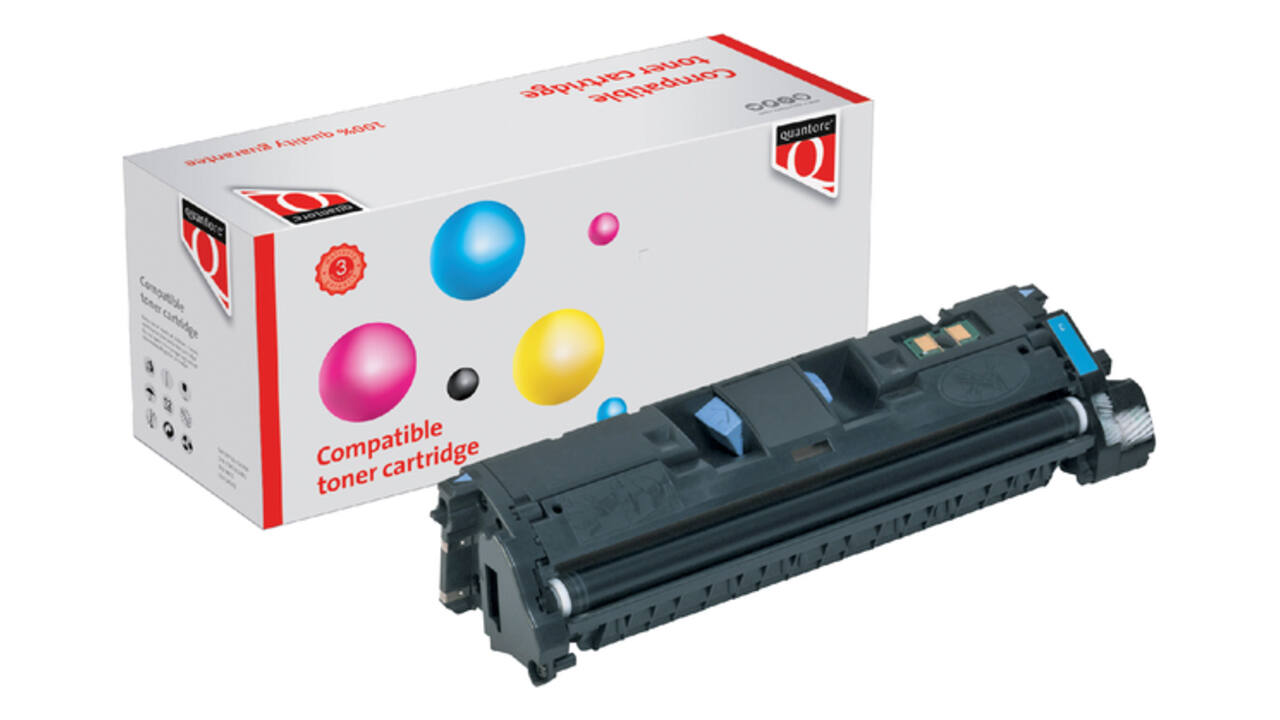 Tonercartridge Quantore alternatief tbv HP Q3961A C9701A 122A blauw