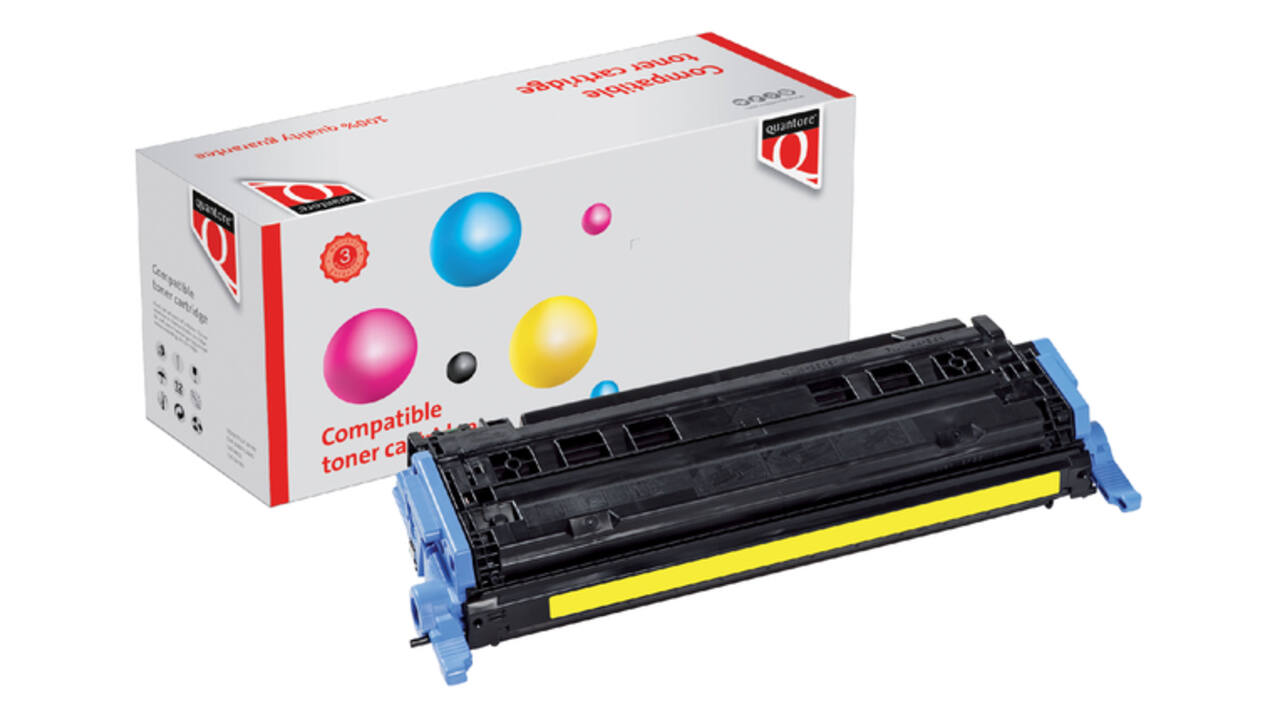 Tonercartridge Quantore alternatief tbv HP Q6002A 124A geel
