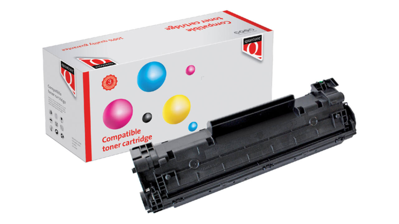Tonercartridge Quantore alternatief tbv HP CB436A 36A zwart