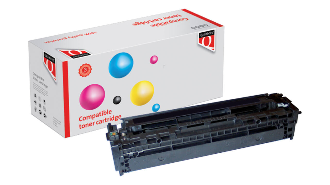 Tonercartridge Quantore alternatief tbv HP CB540A 125A zwart