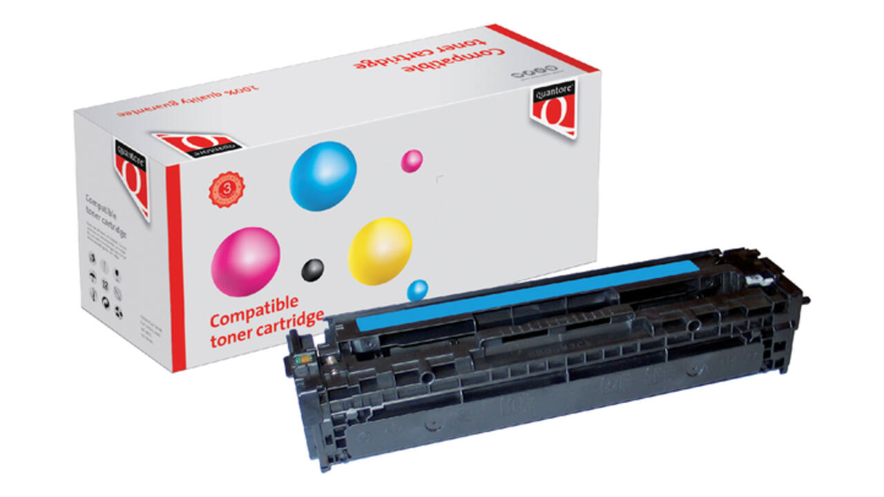 Tonercartridge Quantore alternatief tbv HP CB541A 125A blauw