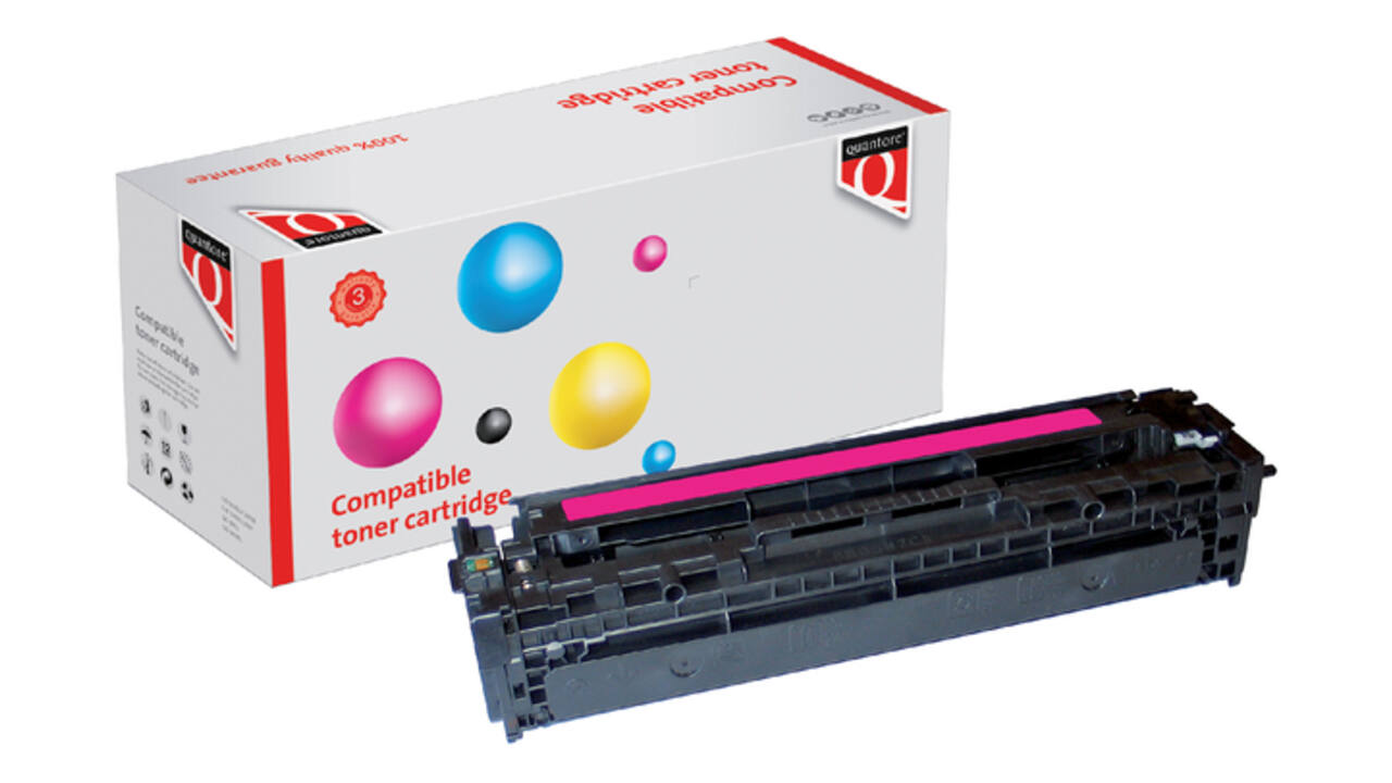 Tonercartridge Quantore alternatief tbv HP CB543A 125A rood