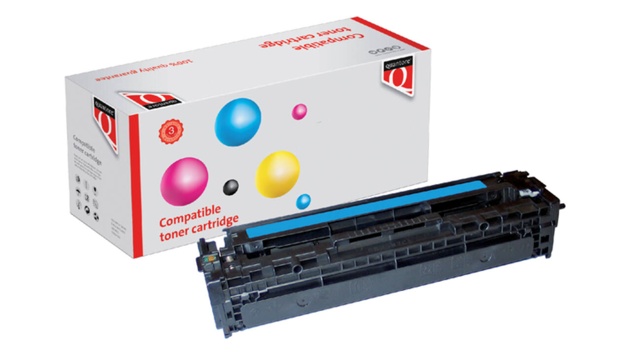 Tonercartridge Quantore alternatief tbv HP CE321A 128A blauw