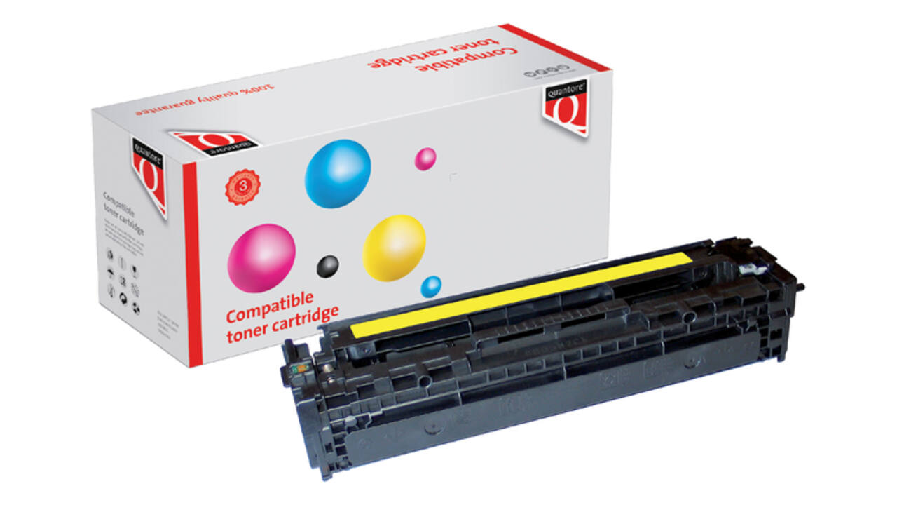 Tonercartridge Quantore alternatief tbv HP CE322A 128A geel