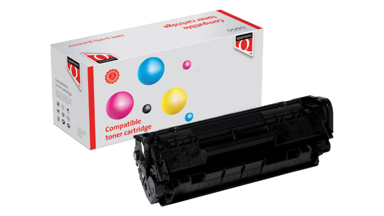 Tonercartridge Quantore alternatief tbv HP Q2612A 12A zwart
