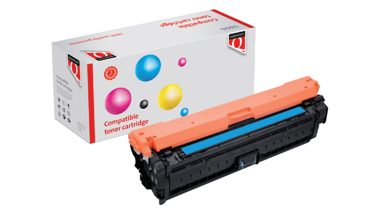 Tonercartridge Quantore alternatief tbv HP CE271A 650A blauw