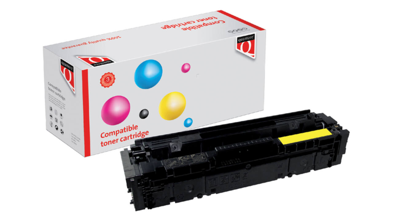 Tonercartridge Quantore alternatief tbv HP CF402X 201X geel