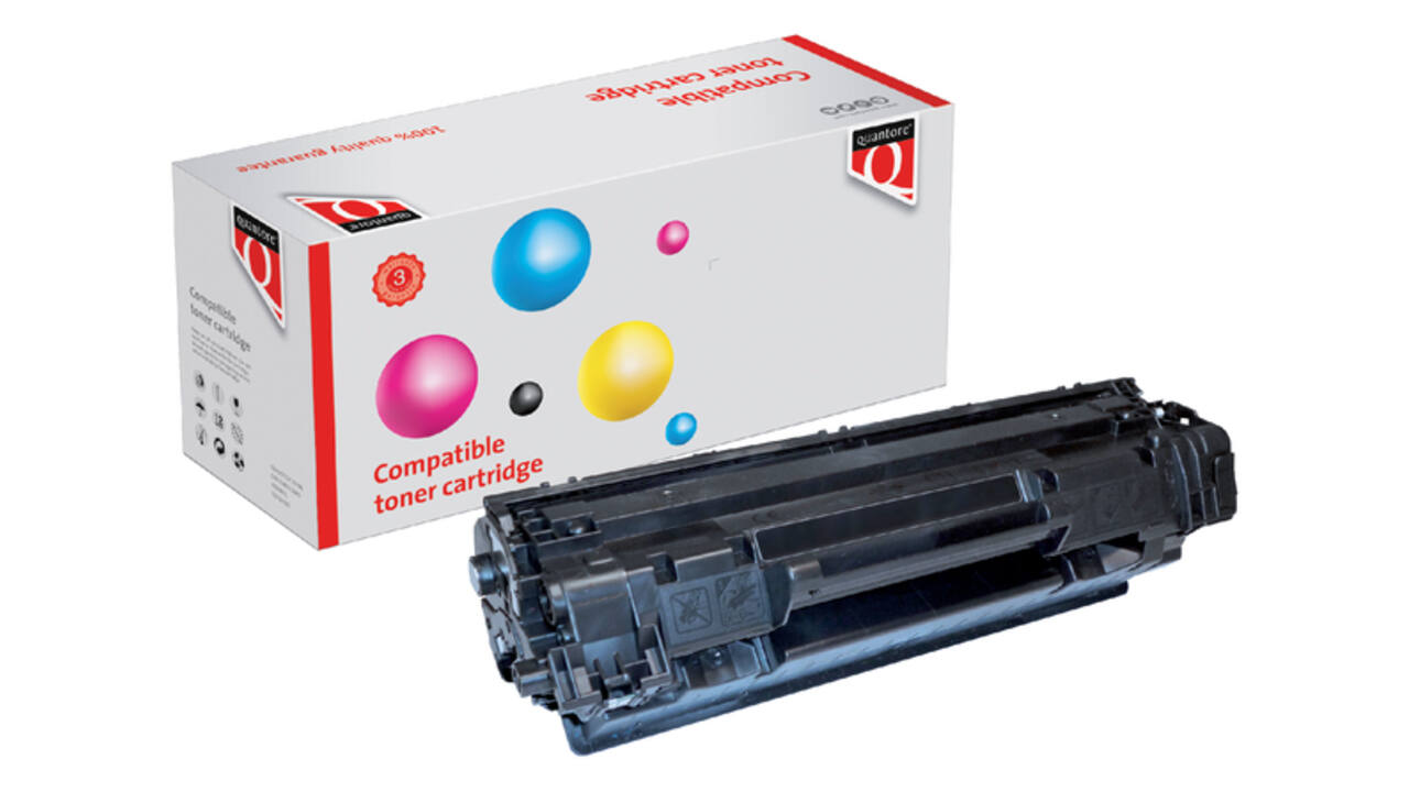 Tonercartridge Quantore alternatief tbv Canon 737/HP CF283X zwart
