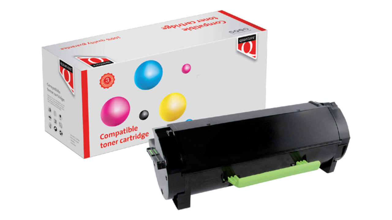 Tonercartridge Quantore alternatief tbv Lexmark 50F0HA0 zwart
