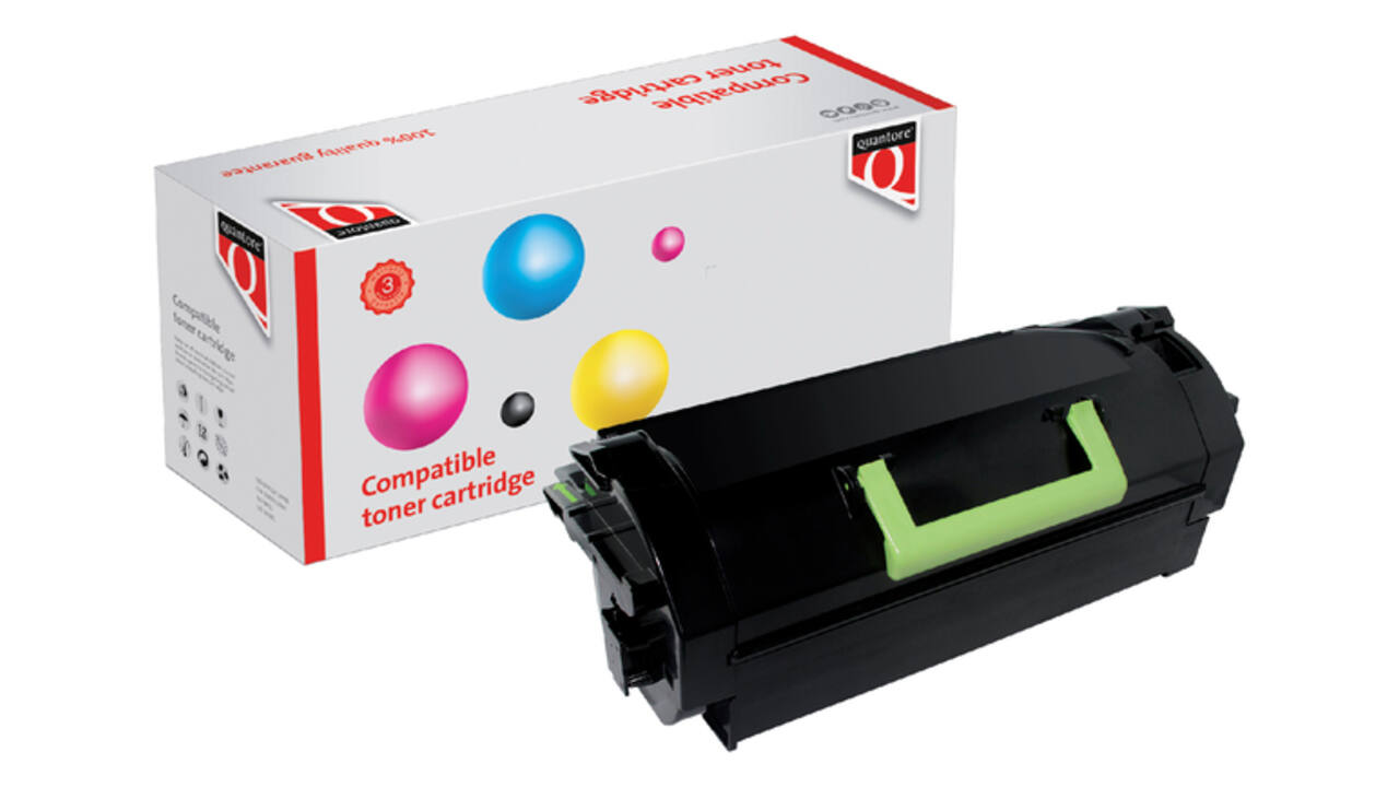 Tonercartridge Quantore alternatief tbv Lexmark 52D0HA0 zwart