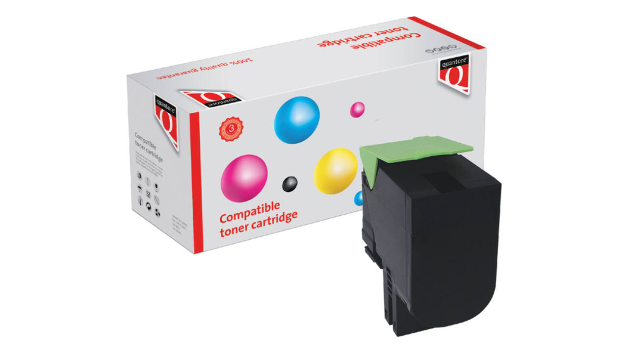 Tonercartridge Quantore alternatief tbv Lexmark 70C0H10 zwart